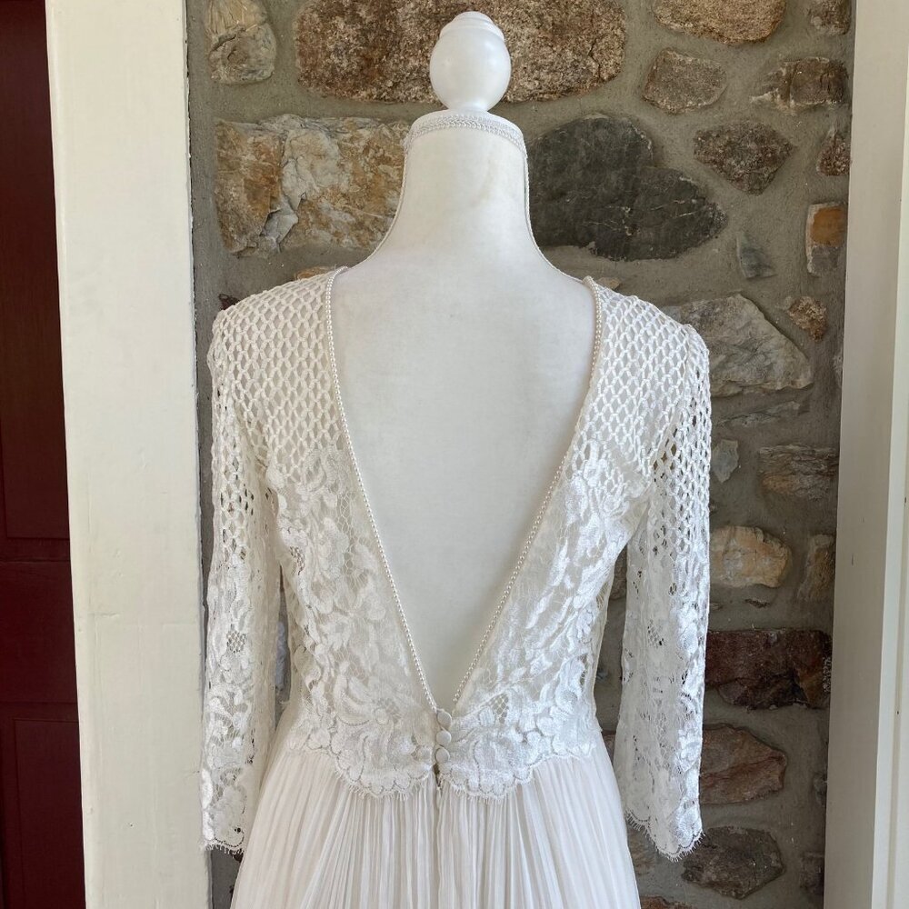 Atelier Devine Amal Wedding Dress Gown Long Sleeve - Picture 7 of 12